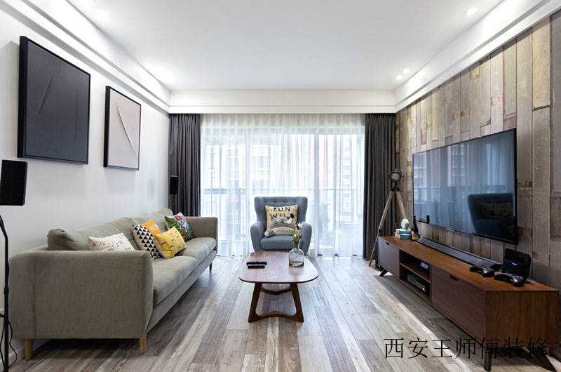 素雅北欧风情客厅装饰效果图