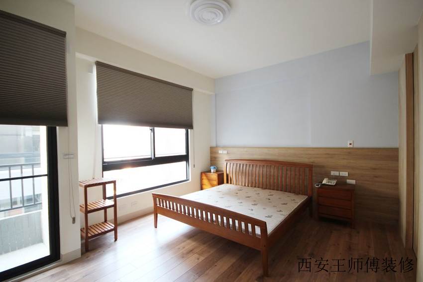 原木简约家居卧室设计装修案例图