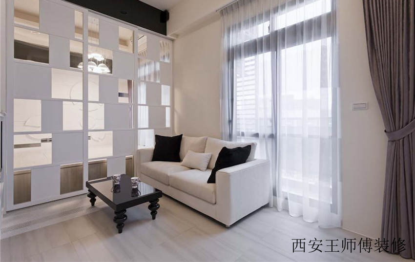 时尚简约小户型沙发装饰图
