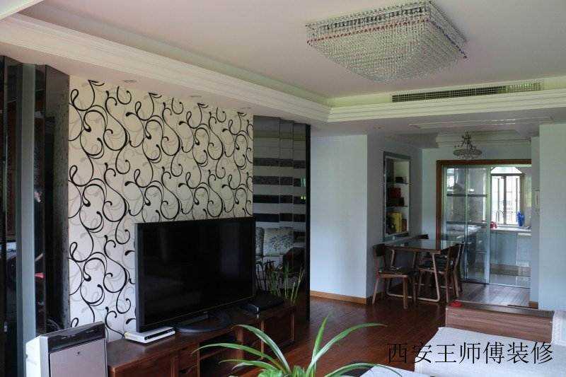 简洁时尚现代风格电视背景墙软装饰效果图