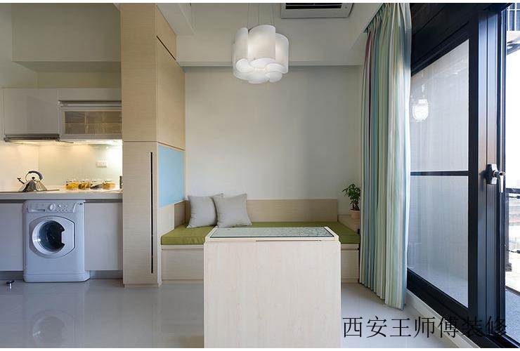 简约单身公寓隔断装修图