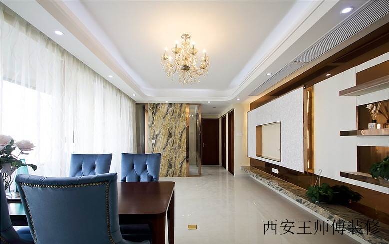 时尚现代设计二居室内精装效果图