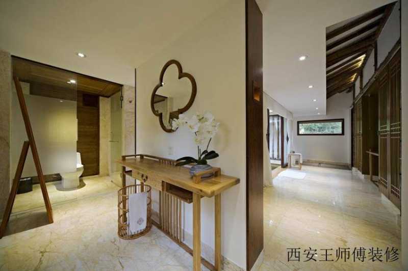 竹林生态中式风格隔断效果图