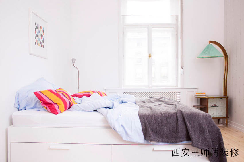北欧风格白色卧室欣赏图
