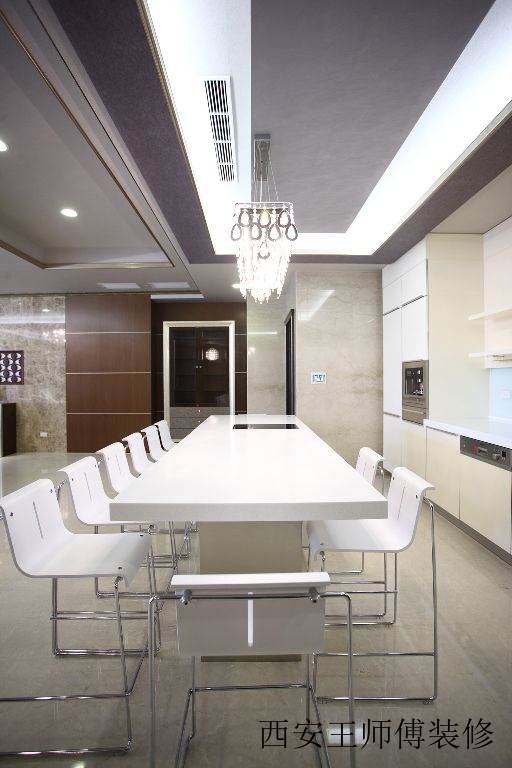 简洁时尚现代餐厅装饰图
