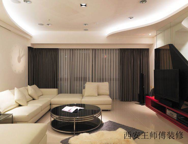现代时尚客厅吊顶设计