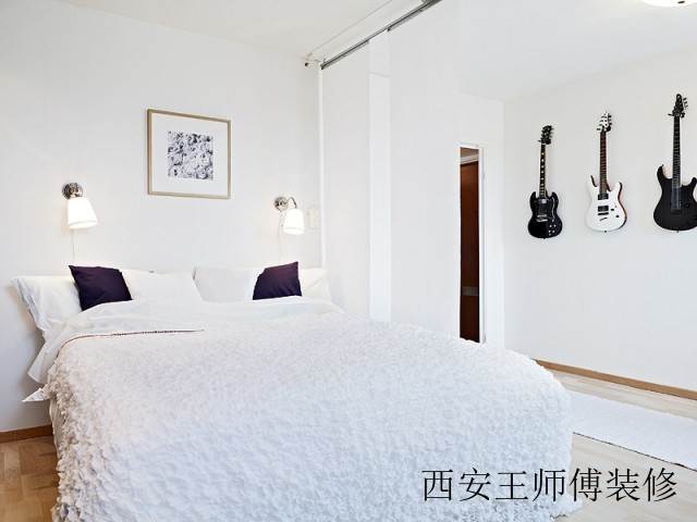 白色纯净简洁北欧卧室装修图