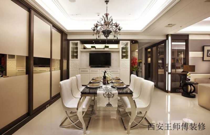 简欧别墅餐厅装修案例图