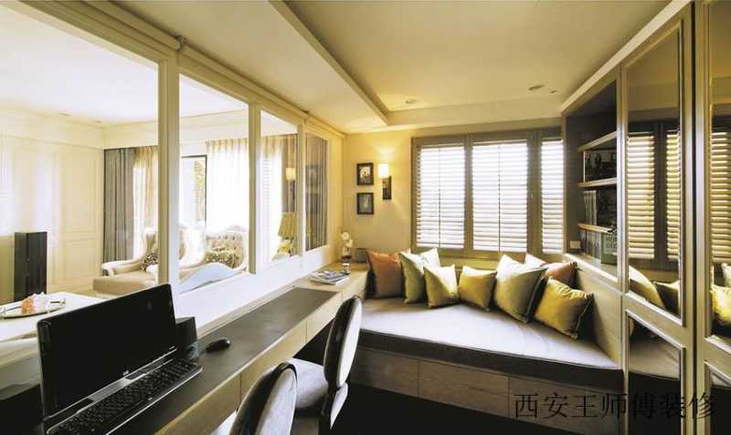 简欧家居书房榻榻米设计