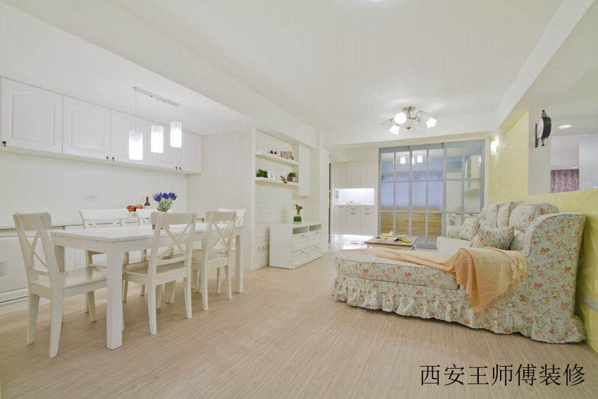 白色简约田园风餐厅案例图