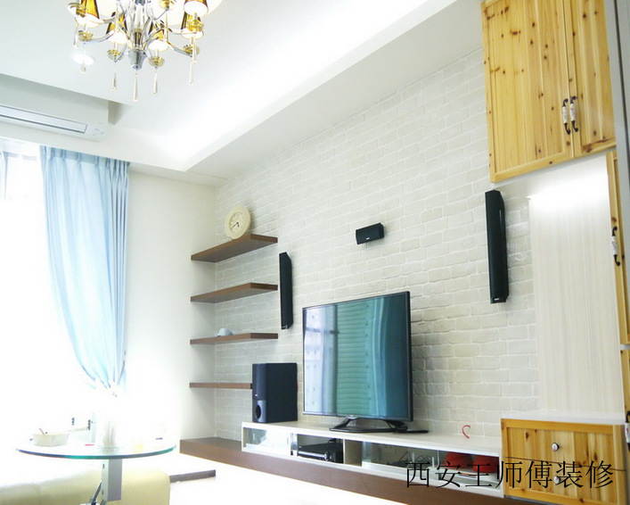 简约时尚设计电视背景墙效果图