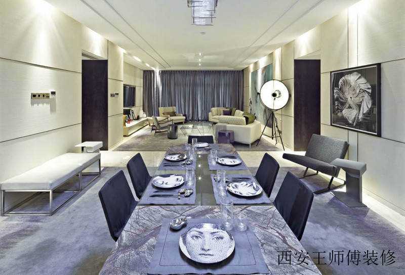 现代中式餐厅波普餐具装饰
