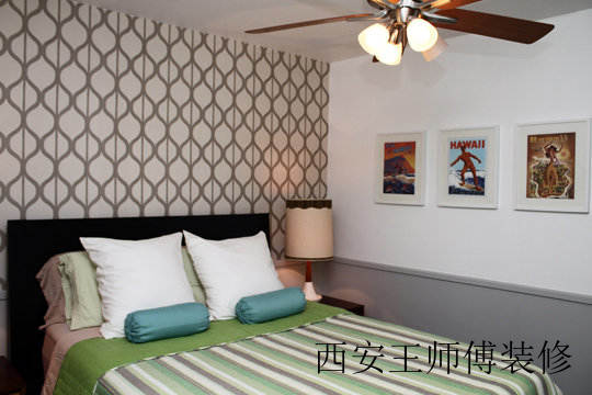 简美式次卧装修案例图