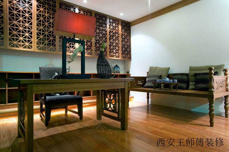 古典文案书房效果图