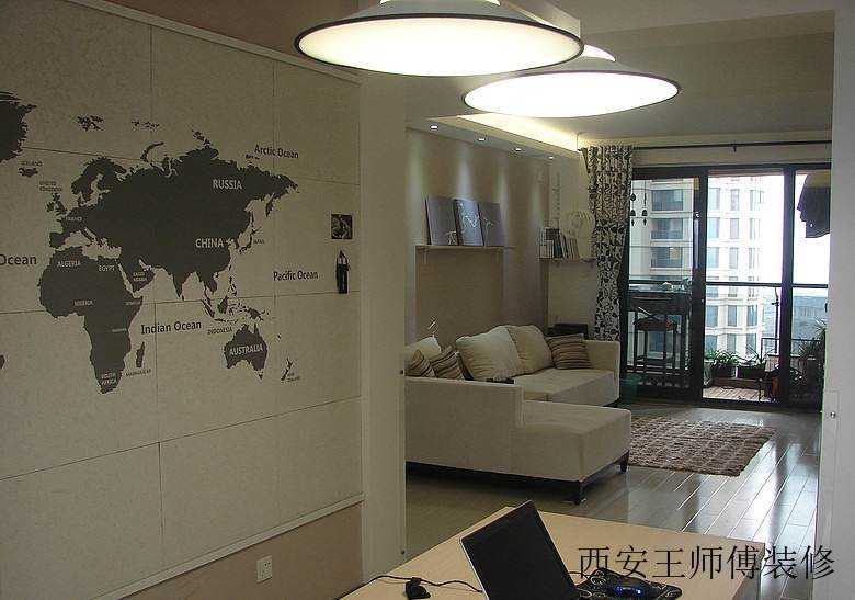 简约宜家装修风格一居室内隔断设计借鉴图
