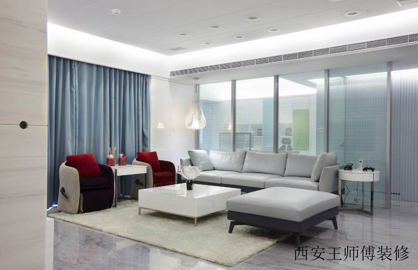 时尚简约设计 客厅玻璃背景墙效果图