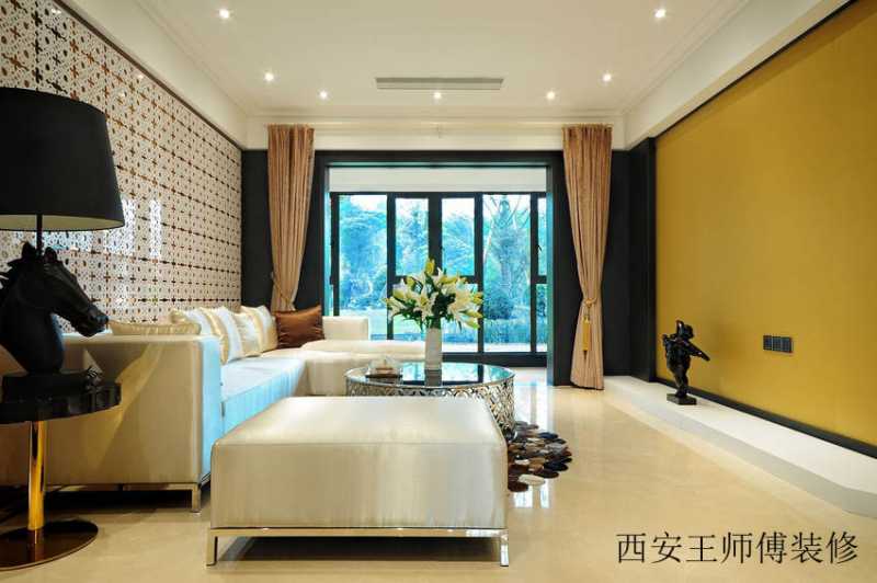 东南亚风格客厅装潢效果图