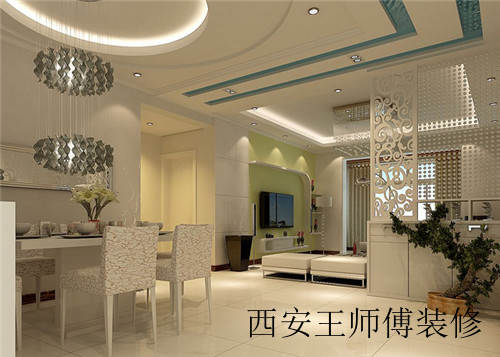 客厅和餐厅隔断柜效果图 独特新颖的客餐厅隔断设计