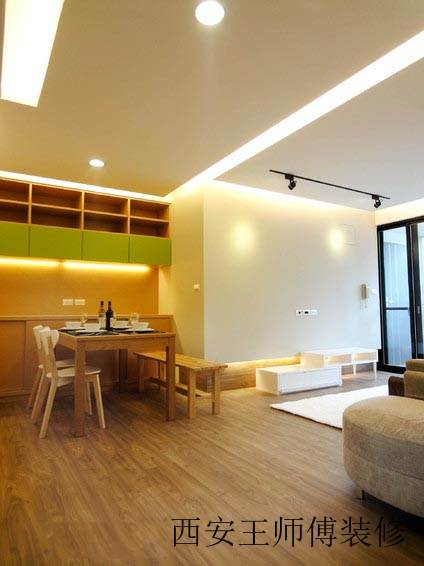原木简约小两居餐厅效果图