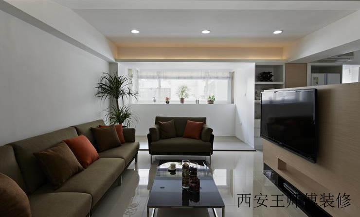 简约现代客厅吊顶效果图