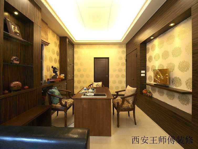现代复古风书房设计欣赏
