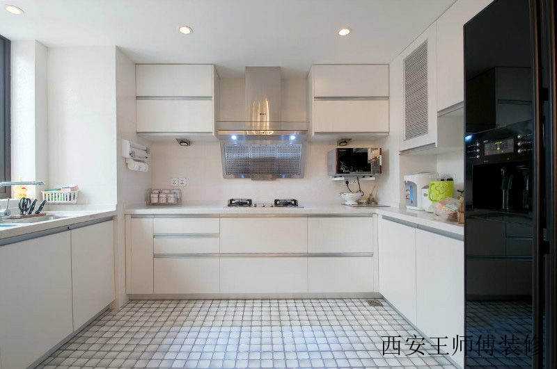 15平米白色大气简约厨房设计装修效果图