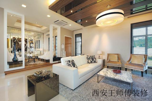 奢华现代风客餐两厅隔断设计