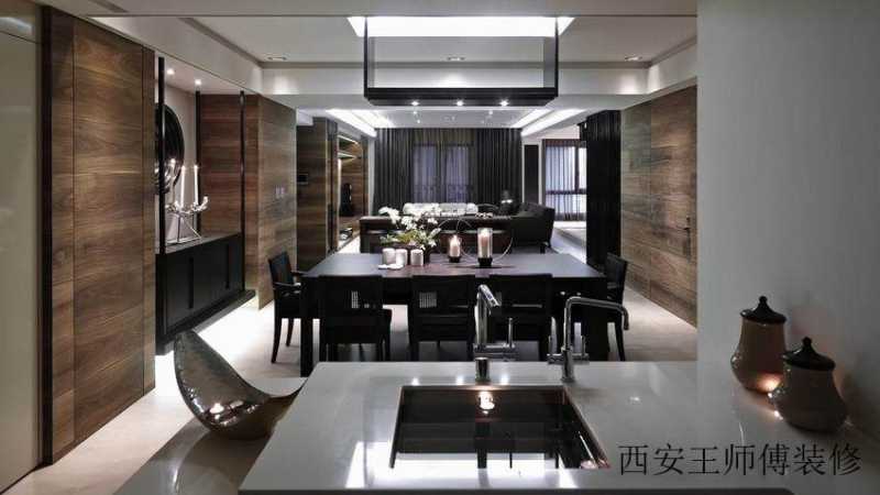 新中式风格 复式一楼装修效果图