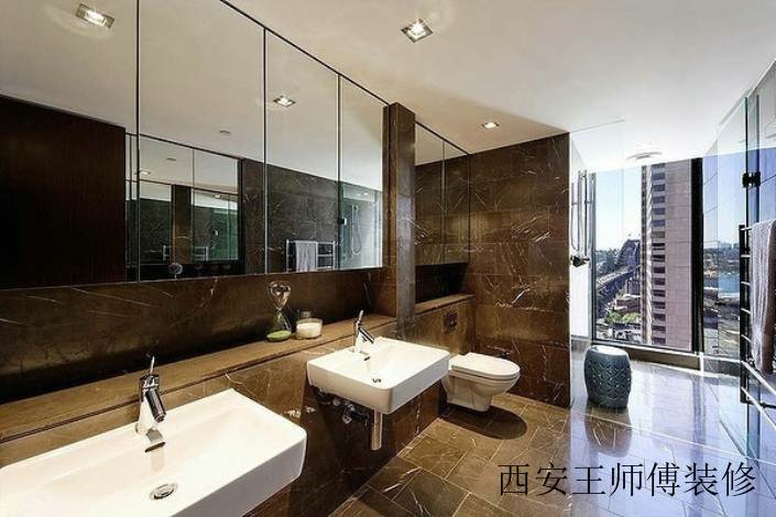 高端时尚北欧卫生间窗户设计