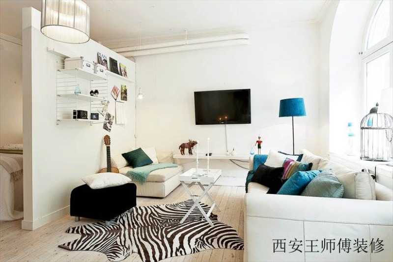 清爽北欧风客厅装饰效果图