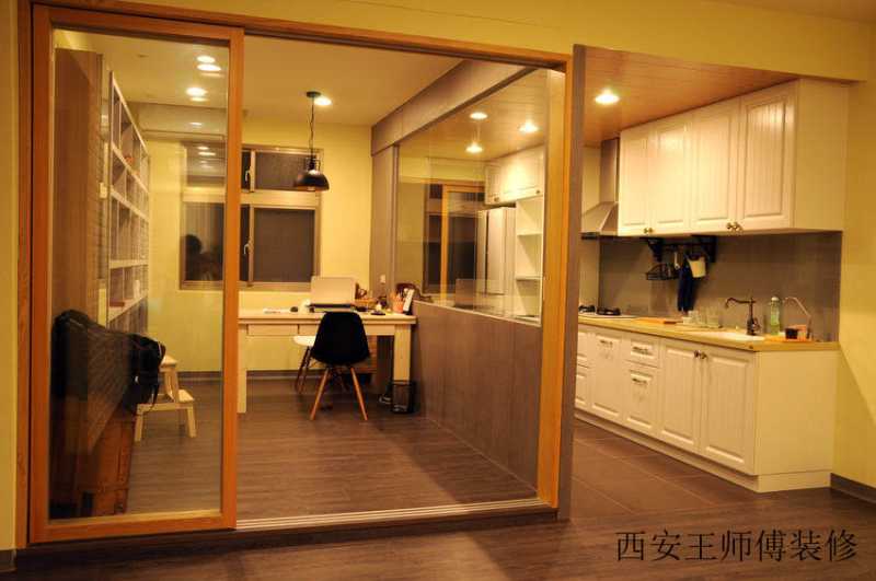 北欧书房推拉门装饰图