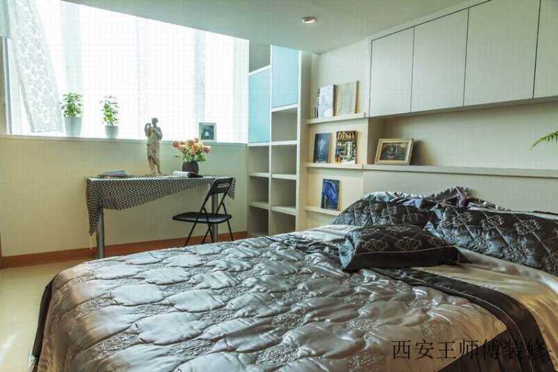 现代田园风 三居主卧局部装修图
