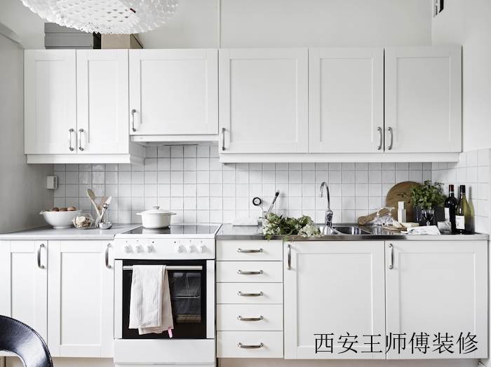 纯净洁白北欧风格厨房装饰效果图