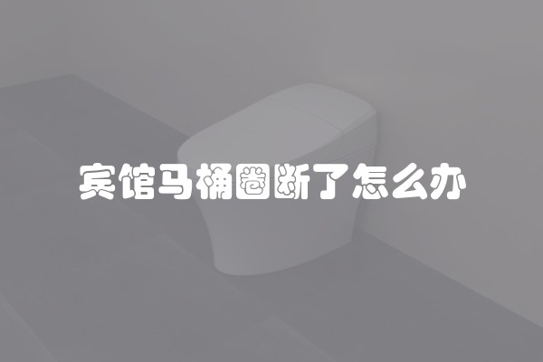 宾馆马桶圈断了怎么办