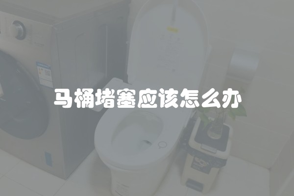 马桶堵塞应该怎么办