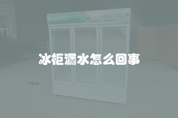 冰柜漏水怎么回事