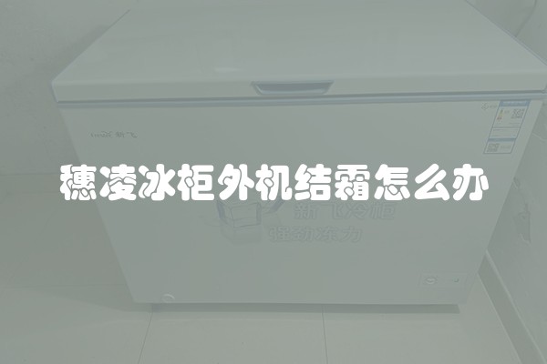 穗凌冰柜外机结霜怎么办