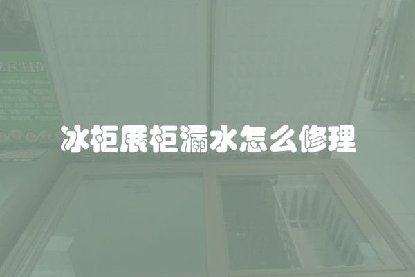 冰柜展柜漏水怎么修理