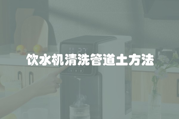 饮水机清洗管道土方法