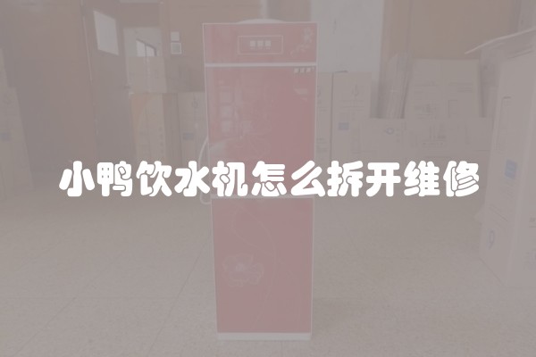 小鸭饮水机怎么拆开维修