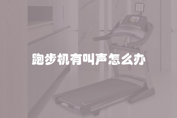 跑步机有叫声怎么办