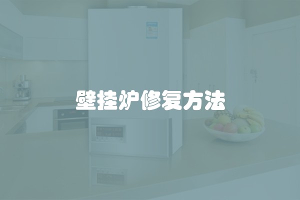 壁挂炉修复方法