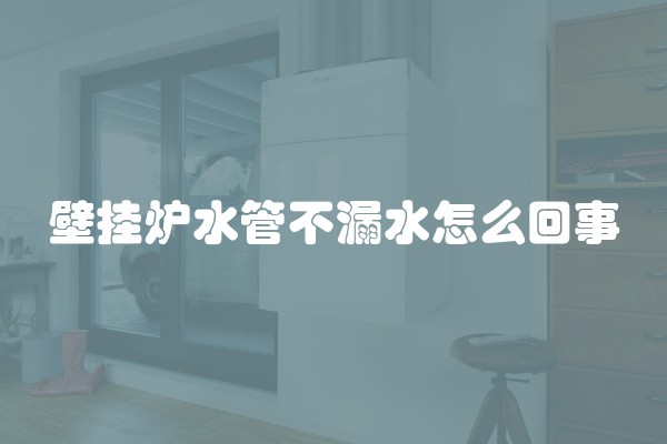 壁挂炉水管不漏水怎么回事