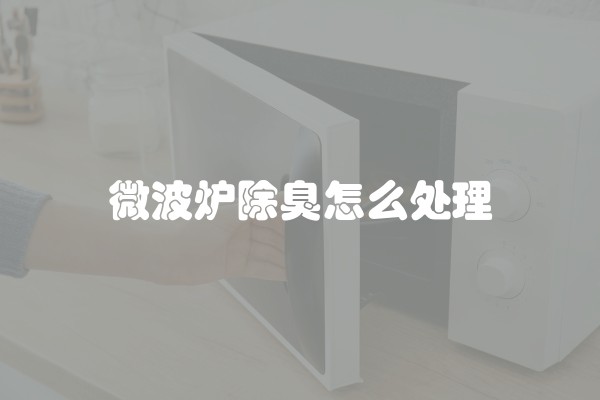 微波炉除臭怎么处理