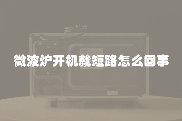 微波炉开机就短路怎么回事