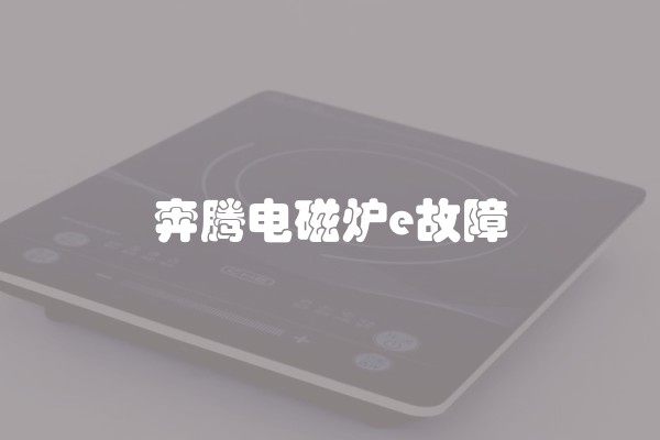 奔腾电磁炉e故障