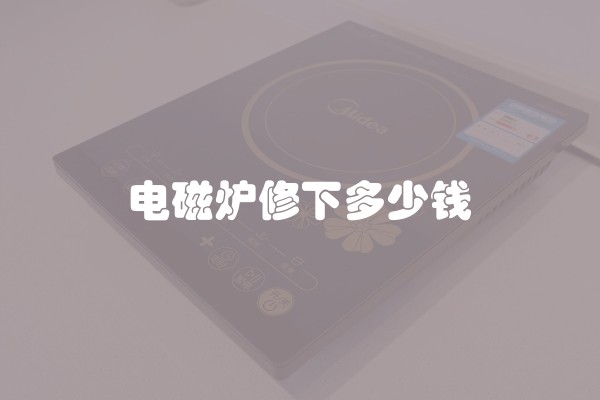 电磁炉修下多少钱