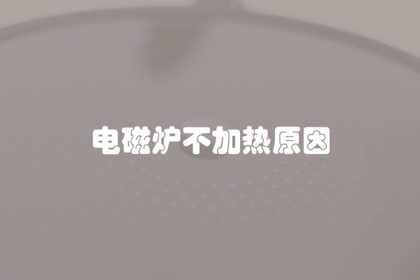 电磁炉不加热原因