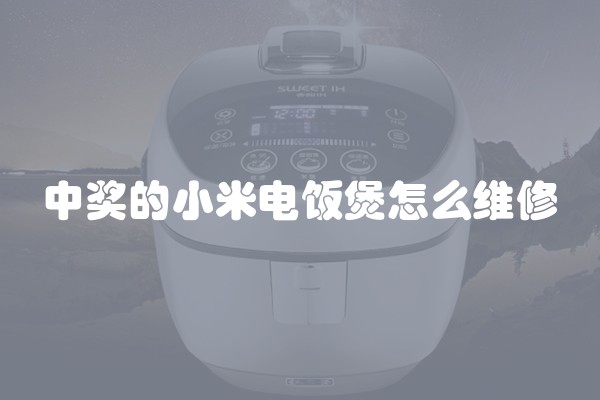 中奖的小米电饭煲怎么维修