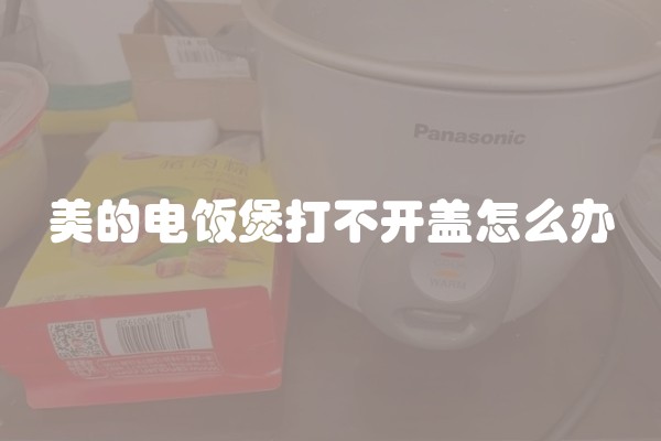 美的电饭煲打不开盖怎么办